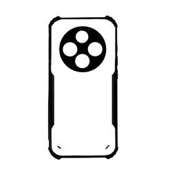 Telefontok Xiaomi POCO C75 - fekete / átlátszó ütésálló hátlap tok-1