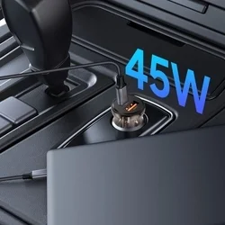 Tech- Protect CC01 - szivartöltő fej, USB / Type-C (USB-C), 45W, fekete-3