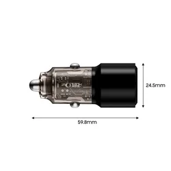 Tech- Protect CC01 - szivartöltő fej, USB / Type-C (USB-C), 95W, fekete-1