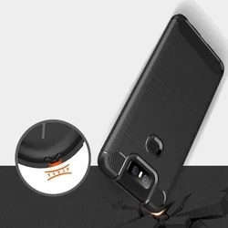 Telefontok Asus Zenfone 6 2019 - Carbon Fiber fekete szilikon tok-3