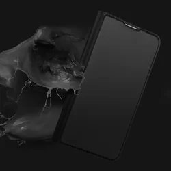Telefontok Asus Zenfone 6 2019 - Dux Ducis fekete flipcover tok-4