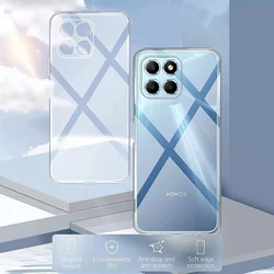 Honor X8c telefontok - 2mm-es átlátszó szilikon hátlap tok-2