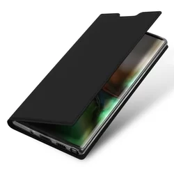 Telefontok Samsung Galaxy Note 10+ (Note 10 Plus) - Dux Ducis fekete kinyitható tok-3