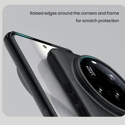 Telefontok Xiaomi 15 Ultra 5G - Nillkin Super Frosted - fekete hátlap tok beépített mágnessel (MagSafe tartóval kompatibilis)-5