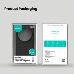 Telefontok Xiaomi 15 Ultra 5G - Nillkin Super Frosted - fekete hátlap tok beépített mágnessel (MagSafe tartóval kompatibilis)-7