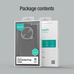 Telefontok Xiaomi 15 Ultra 5G - Nillkin kameravédős fekete, kitámasztós hátlap tok-5