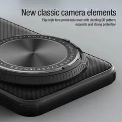 Telefontok Xiaomi 15 Ultra 5G - Nillkin kameravédős fekete, kitámasztós hátlap tok-3