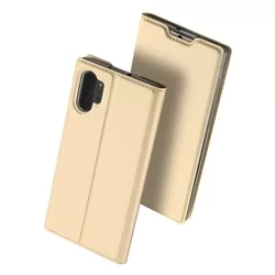 Telefontok Samsung Galaxy Note 10+ (Note 10 Plus) - Dux Ducis arany kinyitható tok-2