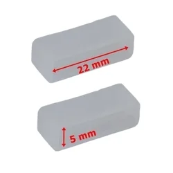 Okosóra szíj bújtató - 22 mm széles, átlátszó szilikon (1db)-1