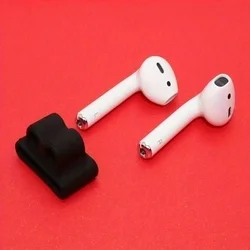 Okosóra szíjra rögzíthető headset tartó, fekete szilikon (1db)-1