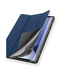 Tablettok Samsung Galaxy Tab S10+ 12,4 coll (SM-X820, SM-X826B) - DUX DUCIS DOMO kék ütésálló tok, ceruza tartóval-2