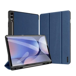 Tablettok Samsung Galaxy Tab S10+ 12,4 coll (SM-X820, SM-X826B) - DUX DUCIS DOMO kék ütésálló tok, ceruza tartóval-7