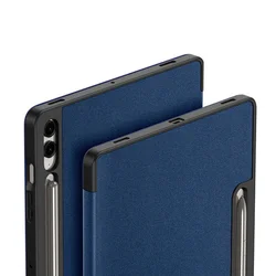 Tablettok Samsung Galaxy Tab S9 FE+ 12,4 coll (SM-X610, SM-X616) - DUX DUCIS DOMO kék ütésálló tok, ceruza tartóval-6