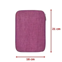 Univerzális táska digitális kiegészítőkhöz, cipzáras - lila-1