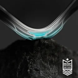 Telefontok Nothing Phone (3a) - Ringke Fusion X átlátszó/fekete hibrid hátlap tok-5