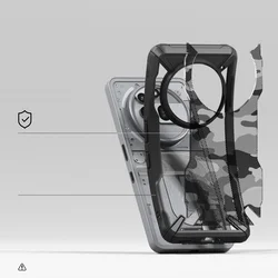 Telefontok Nothing Phone (3a) Pro - Ringke Fusion X terepmintás hátlap tok-1