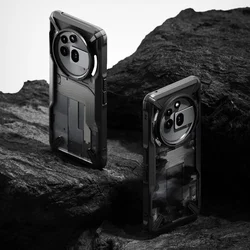 Telefontok Nothing Phone (3a) Pro - Ringke Fusion X terepmintás hátlap tok-6