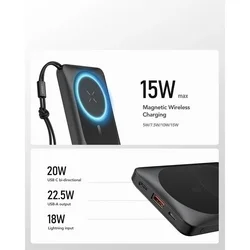 Veger W1151 powerbank - MagSafe kompatibilis powerbank 10000mAh, 22,5W-2