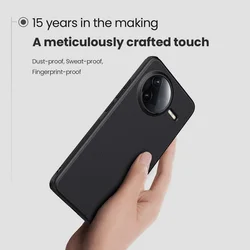 Telefontok Xiaomi Poco F7 Pro 5G - Nillkin Super Frosted - fekete hátlap tok beépített mágnessel (MagSafe tartóval kompatibilis)-3