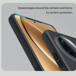 Telefontok Xiaomi Poco F7 Pro 5G - Nillkin Super Frosted - fekete hátlap tok beépített mágnessel (MagSafe tartóval kompatibilis)-5