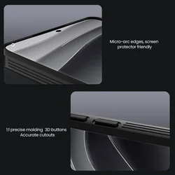 Telefontok Xiaomi Redmi Note 14 Pro+ 5G - Nillkin csúsztatható kameravédős fekete hátlap tok-7