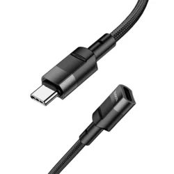 Hoco U107 - Type-C / Type-C (USB-C) hosszabító kábel, fekete, 1,2m-8