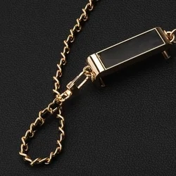 Telefontok: Univerzális - nyakba akasztó telefontartó fekete/arany lánccal-3