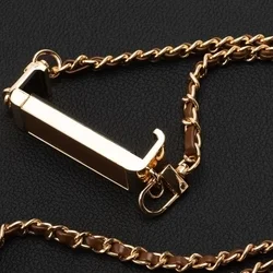 Telefontok: Univerzális - nyakba akasztó telefontartó fekete/arany lánccal-6