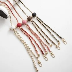 Telefontok: Univerzális - nyakba akasztó telefontartó fehér/arany lánccal-10