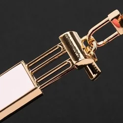 Telefontok: Univerzális - nyakba akasztó telefontartó pink/arany lánccal-11