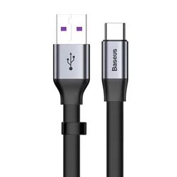 Baseus Nimble - USB / TYPE-C (USB-C) fekete/szürke kábel, 23 cm, 40W-1