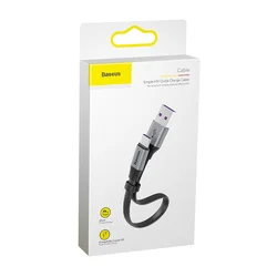 Baseus Nimble - USB / TYPE-C (USB-C) fekete/szürke kábel, 23 cm, 40W-2