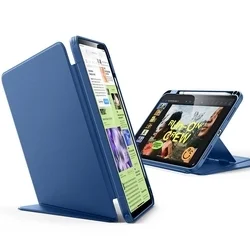 Tablettok iPad 2025 11 coll (iPad 11) - ESR FLIP HYBRID kék smart case, ceruza tartóval-1