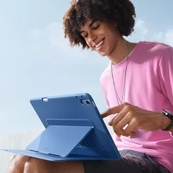 Tablettok iPad 2025 11 coll (iPad 11) - ESR FLIP HYBRID kék smart case, ceruza tartóval-2