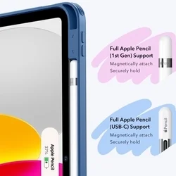 Tablettok iPad 2025 11 coll (iPad 11) - ESR FLIP HYBRID kék smart case, ceruza tartóval-3