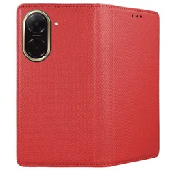 Xiaomi Redmi A5 telefontok - piros mágneses szilikon keretes könyvtok-2