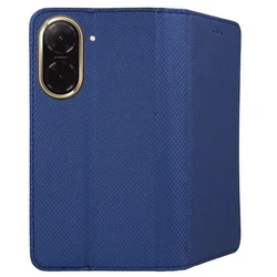 Xiaomi Redmi A5 telefontok - kék mágneses szilikon keretes könyvtok-1