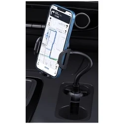 XO C105 - univerzális pohártartóba rögzíthető autós tartó, fekete-5