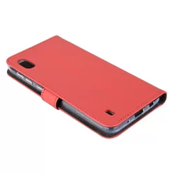 Telefontok Samsung Galaxy A10 - Piros ráhajtófüles könyvtok-2