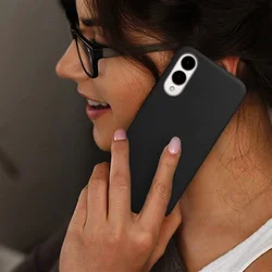 Samsung Galaxy S25 Edge telefontok - fekete szilikon hátlap tok-4