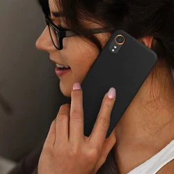 Samsung Galaxy Xcover 7 5G telefontok - fekete szilikon hátlap tok-4