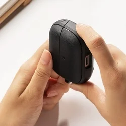 Samsung Galaxy Buds 3 / 3 FE / 3 Pro tartó - RINGKE ONYX MAGNETIC MAGSAFE fekete tok, karabinerrel-3