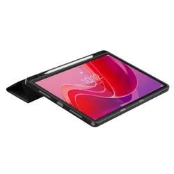 Lenovo Tab M11 (TB-330, 11,0 coll) tablettok - fekete smart case tablet tok, ceruza tartóval-1