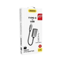 Dudao L15T Adapter - USB / Type-C (USB-C) adapter szürke-2