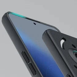 Nothing Phone (3a) telefontok - Nillkin Super Frosted - fekete hátlap tok beépített mágnessel (MagSafe tartóval kompatibilis)-2