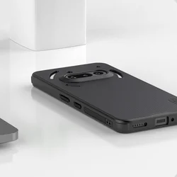 Nothing Phone (3a) telefontok - Nillkin Super Frosted - fekete hátlap tok beépített mágnessel (MagSafe tartóval kompatibilis)-4