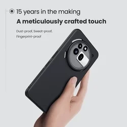 Nothing Phone (3a) Pro telefontok - Nillkin Super Frosted - fekete hátlap tok beépített mágnessel (MagSafe tartóval kompatibilis)-3