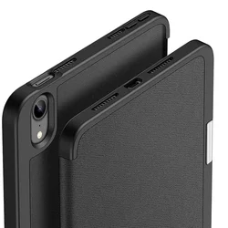 iPad mini 6 2021 tablettok - DUX DUCIS DOMO fekete ütésálló tok, ceruza tartóval ﻿-2
