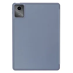 Lenovo Tab M11 (TB-330, 11,0 coll) tablettok - szürkéskék smart case tablet tok, ceruza tartóval-1