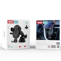 XO C60 - univerzális szélvédőre/szellőzőrácsra rögzíthető, fekete autós tartó-6